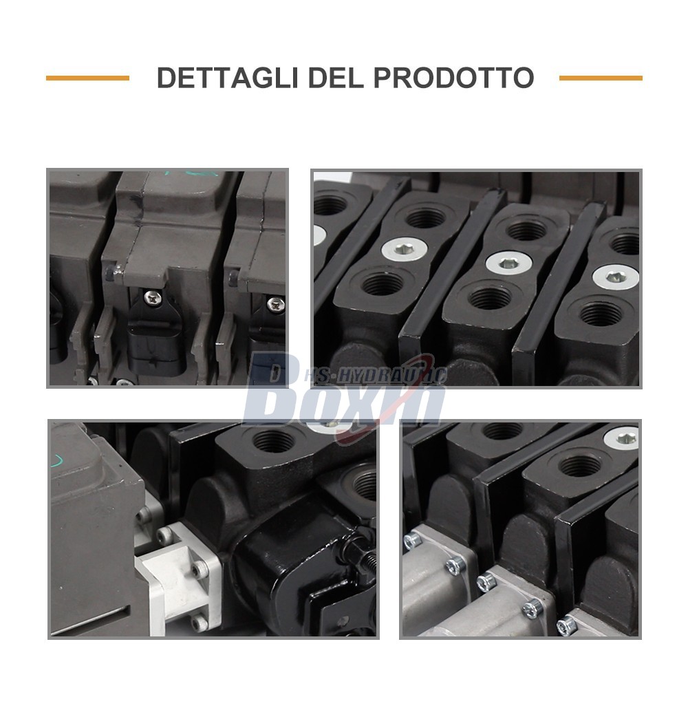 Reliable SD8EMA-4OT 4 Spool Sectional Directional Valve for Heavy Machinery